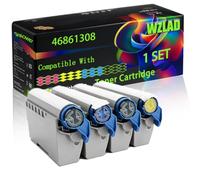 WZLAD 46861308 Compatible for Okidata OKI Toner Cartridge (BCMY) | Compatible for Ricoh MP4054SP 4055 5054SP 5055 6054SP Printers, High Yield 120000 Pages, with Chip, High-Definition Printing