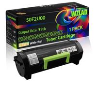 WZLAD 50F2U00 Compatible for Lexmark Toner Cartridge (1BK) | 50F2U00 Compatible for Lexmark Toner Cartridge with Chip MS510 MS610 Printers