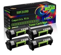 WZLAD 50F2U00 Compatible for Lexmark Toner Cartridge (4BK) | 50F2U00 Compatible for Lexmark Toner Cartridge with Chip MS510 MS610 Printers
