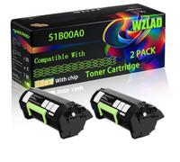WZLAD 51B00A0 Compatible for Lexmark Toner Cartridge (2BK) | 51B00A0 Compatible for Lexmark Toner Cartridge with Chip MS617 MS617DN MX317 MX317DN MX417 MX417DN MX517 MX617 MX417de