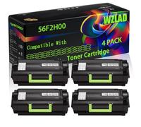 WZLAD 56F2H00 Compatible for Lexmark Toner Cartridge (4BK)