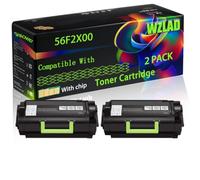 WZLAD 56F2X00 Compatible for Lexmark Toner Cartridge (2BK)