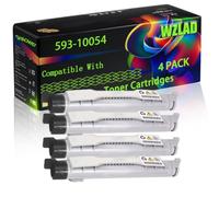 WZLAD 593-10054 Compatible for Dell Toner Cartridges (4BK)