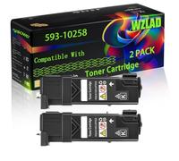 WZLAD 593-10258 593-10259 593-10261 593-10260 Compatible for Dell (2BK) | 593-10258 593-10259 593-10261 593-10260 Compatible for Dell Toner Cartridge with Chip 1320 1320c 1320cn Printers