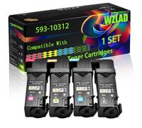 WZLAD 593-10312 Compatible for Dell Toner Cartridges (BCMY)