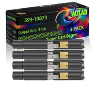 WZLAD 593-10873 Compatible for Dell Toner Cartridges (4BK)