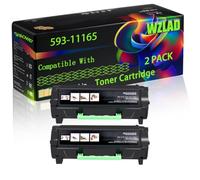 WZLAD 593-11165 7MC5J Compatible for Dell Toner Cartridge (2BK) | 593-11165 7MC5J Compatible for Dell Toner Cartridge with Chip B3465DNF B2360D B2360DN B3460DN Printers