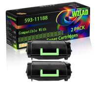 WZLAD 593-11188 Compatible for Dell Toner Cartridges (2BK)