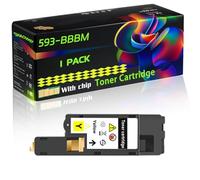 WZLAD 593-BBBM 593-BBBT 593-BBBS 593-BBBR Compatible for Dell Toner Cartridge with Chip C2665dn C2665dnf Printers (1 Pack Yellow)