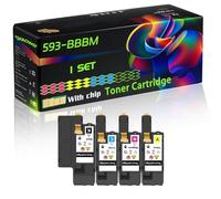 WZLAD 593-BBBM 593-BBBT 593-BBBS 593-BBBR Compatible for Dell Toner Cartridge with Chip C2665dn C2665dnf Printers (4-Pack BK/C/M/Y)