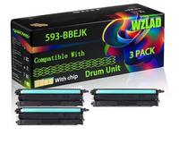 WZLAD 593-BBEJK Compatible for Dell Drum Unit with Chip C 2660dn C 3760n C 2665dnf C 3765dnf C Printers (3 Pack Black)