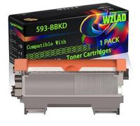 WZLAD 593-BBKD 593-BBLH Compatible for Dell Toner Cartridges (1BK) | 593-BBKD 593-BBLH Compatible for Dell Toner Cartridges with Chip E515DW E310DW E514DW E515DN Printers