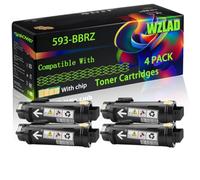 WZLAD 593-BBRZ Compatible for Dell Toner Cartridges (4BK)