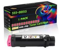 WZLAD 593-BBSG 593-BBS 593-BBRX 593-BBRY Compatible for Dell Toner Cartridge with Chip S2825cdn H625cdw Printers (1 Pack Magenta)