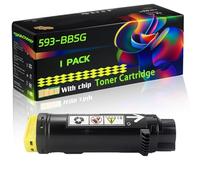 WZLAD 593-BBSG 593-BBS 593-BBRX 593-BBRY Compatible for Dell Toner Cartridge with Chip S2825cdn H625cdw Printers (1 Pack Yellow)