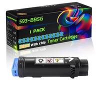 WZLAD 593-BBSG 593-BBS 593-BBRX 593-BBRY Compatible for Dell Toner Cartridge with Chip S2825cdn H625cdw Printers (1 Pack Cyan)