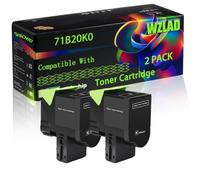 WZLAD 71B20K0 Compatible for Lexmark Toner Cartridge (2BK)