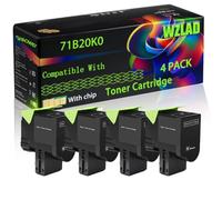 WZLAD 71B20K0 Compatible for Lexmark Toner Cartridge (4BK)