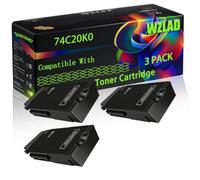 WZLAD 74C20K0 Compatible for Lexmark Toner Cartridge (3BK)