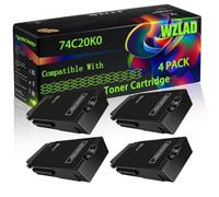WZLAD 74C20K0 Compatible for Lexmark Toner Cartridge (4BK)