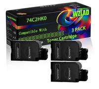 WZLAD 74C2HK0 74C2HC0 74C2HM0 74C2HY0 Compatible for Lexmark Toner (3BK) | 74C2HK0 74C2HC0 74C2HM0 74C2HY0 Compatible for Lexmark Toner Cartridge with Chip CS720 CS725 CX725 Printers