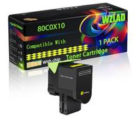 WZLAD 80C0X10 Compatible for Lexmark Toner Cartridge (1Y) | 80C0X10 Compatible for Lexmark Toner Cartridge with Chip CX510de CX510dew CX510dhe CX510dthe Printers