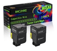 WZLAD 84C2HKE 84C2HCE 84C2HME 84C2HYE Compatible for Lexmark Toner (2BK) | 84C2HKE 84C2HCE 84C2HME 84C2HYE Compatible for Lexmark Toner Cartridge with Chip CX725de CX725dhe CX725dthe Printers
