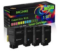 WZLAD 84C2HKE 84C2HCE 84C2HME 84C2HYE Compatible for Lexmark Toner (BCMY) | 84C2HKE 84C2HCE 84C2HME 84C2HYE Compatible for Lexmark Toner Cartridge with Chip CX725de CX725dhe CX725dthe Printers