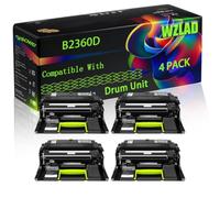 WZLAD B2360D Compatible for Dell Drum Unit (4BK) | B2360D Compatible for Dell Drum Unit with Chip B2360D B2360DN B3460DN B3465DNF Printers