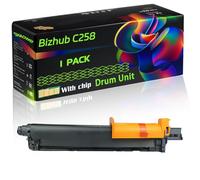 WZLAD Bizhub C258 Compatible for Konica Minolta Drum Unit with Chip Bizhub C258 Bizhub C368 Bizhub Printers (1 Pack Black)