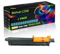 WZLAD Bizhub C258 Compatible for Konica Minolta Drum Unit with Chip Bizhub C258 Bizhub C368 Bizhub Printers (1 Pack Cyan)