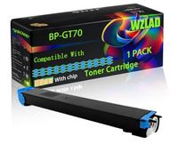 WZLAD BP-GT70 Compatible for Sharp Toner Cartridge (1C) | BP-GT70 Compatible for Sharp Toner Cartridge with Chip BP-50C26 BP-50C31 BP-50C36 BP-50C45 BP-50C55 Printers