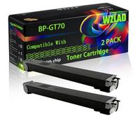 WZLAD BP-GT70 Compatible for Sharp Toner Cartridge (2BK) | BP-GT70 Compatible for Sharp Toner Cartridge with Chip BP-50C26 BP-50C31 BP-50C36 BP-50C45 BP-50C55 Printers
