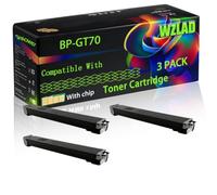WZLAD BP-GT70 Compatible for Sharp Toner Cartridge (3BK) | BP-GT70 Compatible for Sharp Toner Cartridge with Chip BP-50C26 BP-50C31 BP-50C36 BP-50C45 BP-50C55 Printers