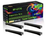 WZLAD BP-GT70 Compatible for Sharp Toner Cartridge (4BK) | BP-GT70 Compatible for Sharp Toner Cartridge with Chip BP-50C26 BP-50C31 BP-50C36 BP-50C45 BP-50C55 Printers