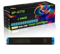 WZLAD BP-GT70 Compatible for Sharp Toner Cartridges with Chip BP-50C26 BP-50C55 BP-70C45 BP-50C31 Printers (1 Pack Cyan)