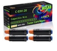 WZLAD C-EXV-20 Compatible for Canon Toner Cartridges (4BK) | C-EXV-20 Compatible for Canon Toner Cartridges with Chip imagePRESS C 6011 Series C 6011 VPS C 7000 VP C