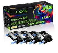 WZLAD C-EXV26 Compatible for Canon Toner Cartridge (4BK) | C-EXV26 Compatible for Canon Toner Cartridge with Chip iRC1021 iRC1021i iRC1028i iRC1028iF Printers