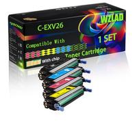 WZLAD C-EXV26 Compatible for Canon Toner Cartridge (BCMY) | C-EXV26 Compatible for Canon Toner Cartridge with Chip iRC1021 iRC1021i iRC1028i iRC1028iF Printers