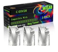 WZLAD C-EXV28 Compatible for Canon Bag Toner (3BK) | C-EXV28 Compatible for Canon Bag Toner with Chip imageRUNNER IR-C5250 C5255 C5051 C5045 Printers