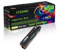 WZLAD C332HK0 C332HC0 C332HM0 C332HY0 Compatible for Lexmark Toner (1BK)