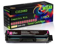 WZLAD C332HK0 C332HC0 C332HM0 C332HY0 Compatible for Lexmark Toner (1M) | C332HK0 C332HC0 C332HM0 C332HY0 Compatible for Lexmark Toner Cartridge with Chip MC3326adwe MC3326i C3326dw Printers
