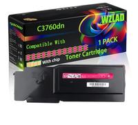 WZLAD C3760dn Compatible for Dell Toner Cartridge (1M) | C3760dn Compatible for Dell Toner Cartridge with Chip C3760dn C3760dnf C3760n C3765dnf Printers