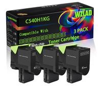WZLAD C540H1KG Compatible for Lexmark Toner Cartridge (3BK) | C540H1KG Compatible for Lexmark Toner Cartridge with Chip C544n C544dw C544dn C546dtn X544dn X544n Printers