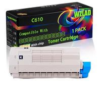 WZLAD C610 Compatible for Okidata OKI Toner Cartridge (1BK)