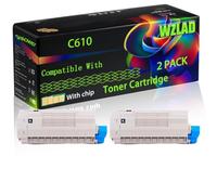 WZLAD C610 Compatible for Okidata OKI Toner Cartridge (2BK)
