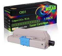 WZLAD C831 Compatible for Okidata OKI Toner Cartridge (1BK) | C831 Compatible for Okidata OKI Toner Cartridge with Chip C831 C831cdtn C831dn C831n C841 C841cdtn C841dn C841n Printers