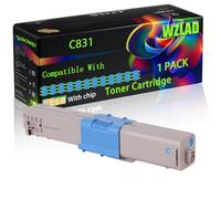 WZLAD C831 Compatible for Okidata OKI Toner Cartridge (1C) | C831 Compatible for Okidata OKI Toner Cartridge with Chip C831 C831cdtn C831dn C831n C841 C841cdtn C841dn C841n Printers