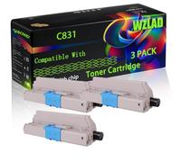 WZLAD C831 Compatible for Okidata OKI Toner Cartridge (3BK) | C831 Compatible for Okidata OKI Toner Cartridge with Chip C831 C831cdtn C831dn C831n C841 C841cdtn C841dn C841n Printers
