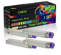 WZLAD C9655 Compatible for Okidata OKI Toner Cartridge (BCMY) | C9655 Compatible for Okidata OKI Toner Cartridge with Chip C9655DN C9655 C9655hdn C9655HDTN C9655n Printers